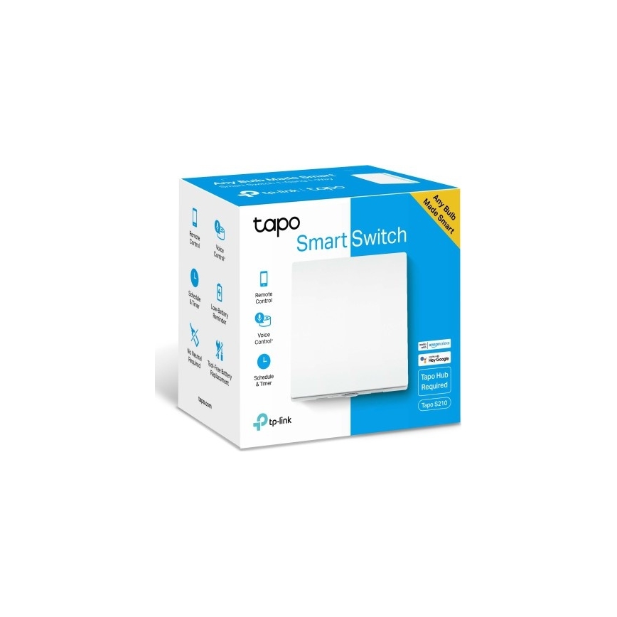 TP-Link - Interrupteur d'éclairage connecté 2xAAA Wi-Fi