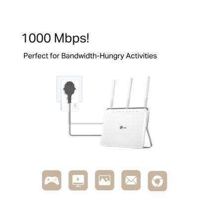 TP-Link - Kit CPL Gigabit avec prise passante et Wi-Fi