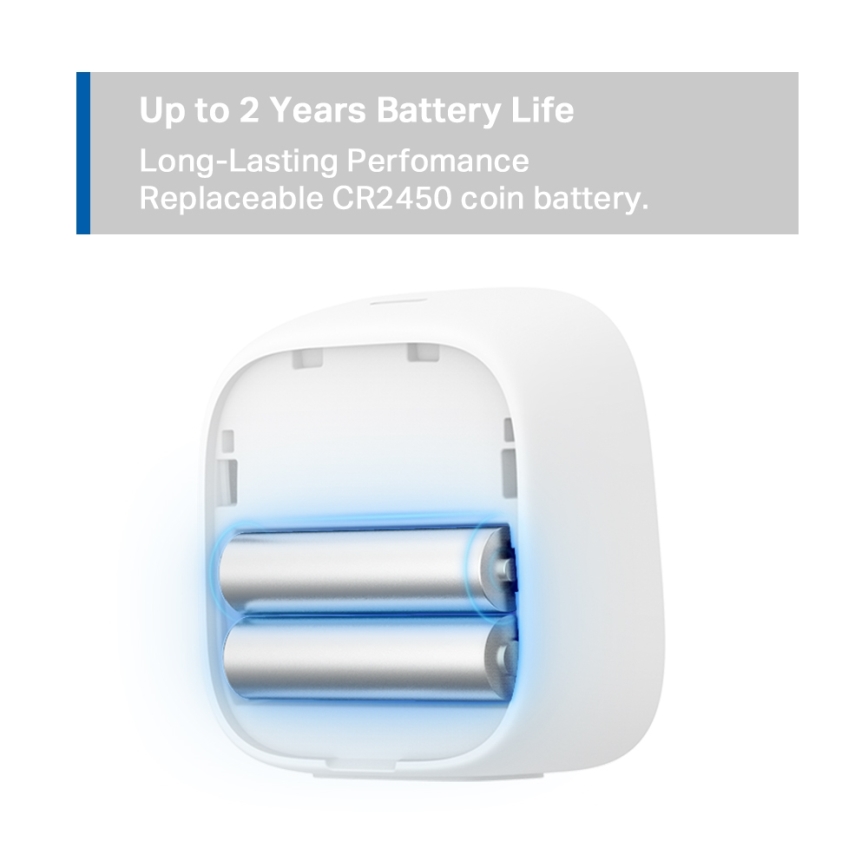 TP-Link - Moniteur intelligent pour la mesure de la température et de l'humidité, alimenté par 2 piles AAA