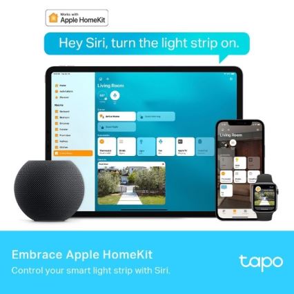TP-Link - Ruban LED RGBW dimmable 5 m, 24 W, 230 V, Wi‑Fi