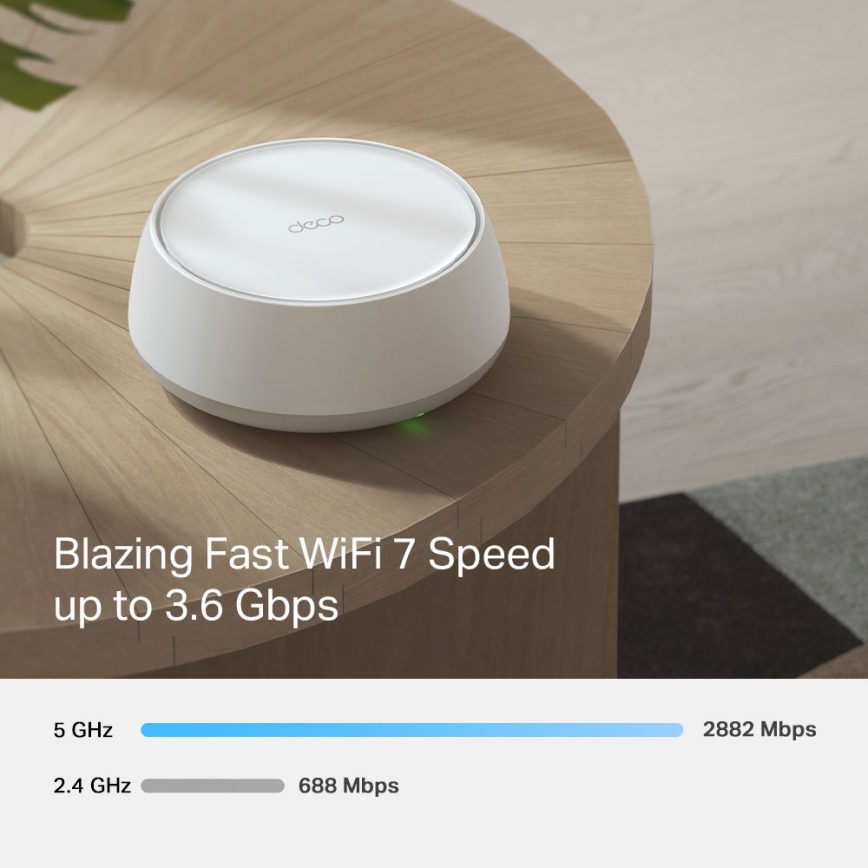 TP-Link - Set van 2 Wi-Fi 7 mesh-systemen voor het hele huis Deco BE22