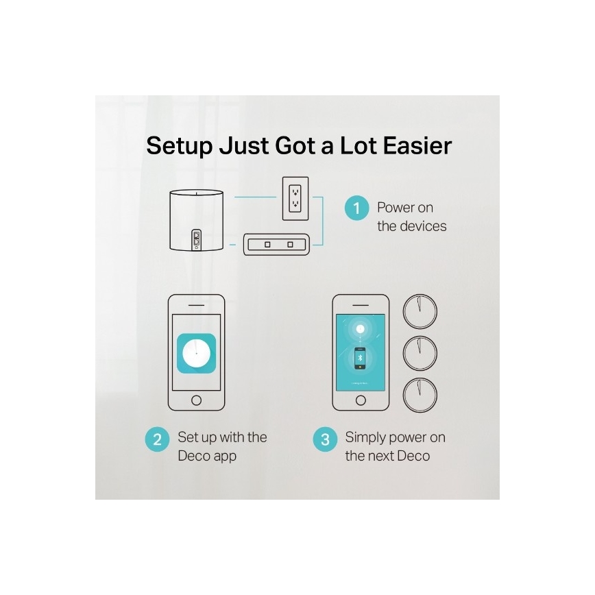 TP-Link - Set van 3 Deco X50 Wi‑Fi 6 meshnodes voor het hele huis
