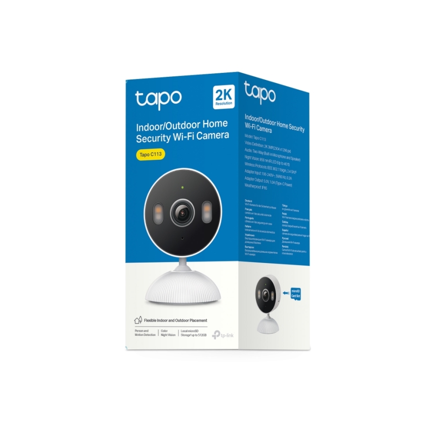TP-Link - Slimme buitencamera 3MP 5V Wi-Fi
