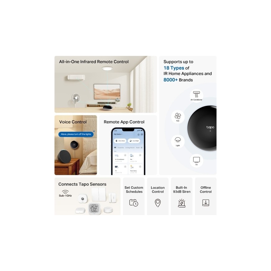 TP-Link - Slimme infraroodgateway Wi‑Fi-hub