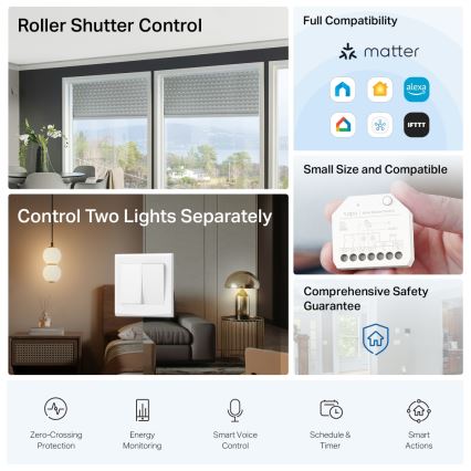 TP-Link - Slimme schakelmodule Matter