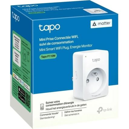 TP-Link - Slimme stekker E MATTER 3680W Wi-Fi