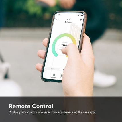 TP-Link - Slimme thermostatische radiatorknop met LCD-scherm 2xAA Tuya