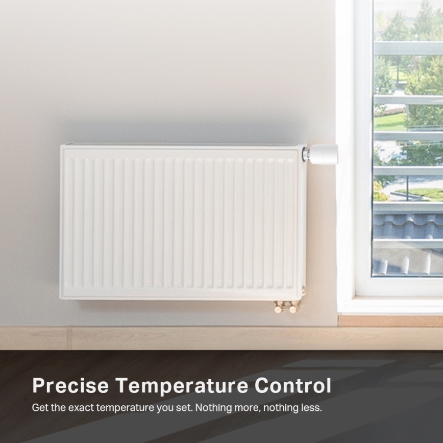 TP-Link - Slimme thermostatische radiatorknop met LCD-scherm 2xAA Tuya