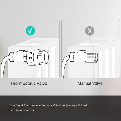 TP-Link - Slimme thermostatische radiatorknop met LCD-scherm 2xAA Tuya