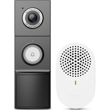 TP-Link - Sonnette vidéo intelligente avec capteur 2K 10000 mAh IP66 Wi-Fi