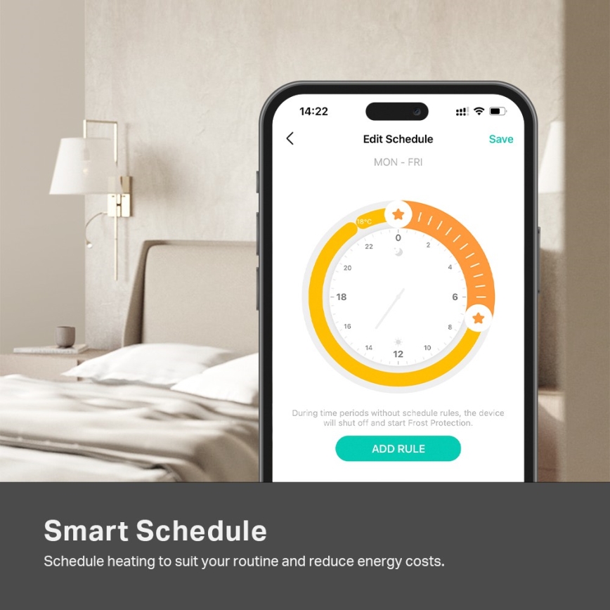 TP-Link - Thermostat numérique, alimenté par 2 piles AAA
