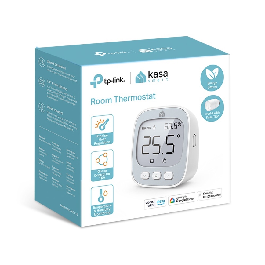 TP-Link - Thermostat numérique, alimenté par 2 piles AAA