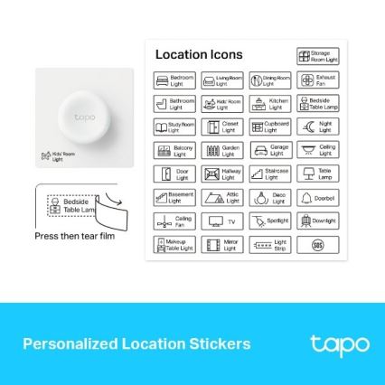 TP-Link - Variateur tactile intelligent 1xCR2032 Wi-Fi