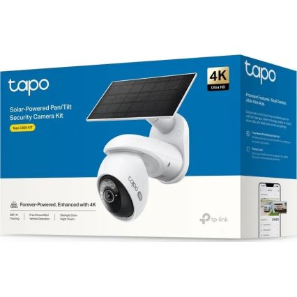TP-Link - Zonnecamera voor buiten IP65 Wi-Fi