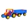 Tractor met aanhanger 102 cm rood/blauw/geel