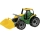 Tractor met voorlader, 65 cm, groen/geel