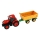 Tractor Zetor met aanhanger, 2xAA + afstandsbediening