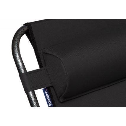 Transat de jardin pliable GRACILIS noir