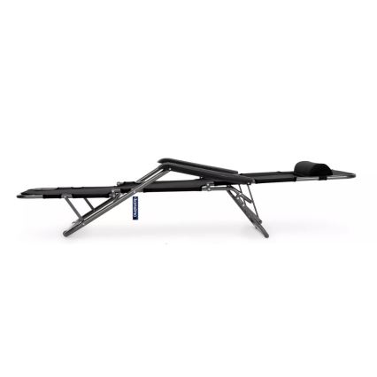 Transat de jardin pliable GRACILIS noir