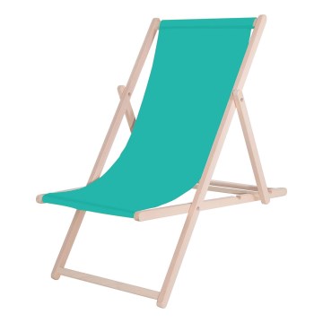 Transat de jardin turquoise/fagus