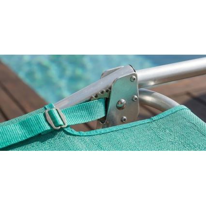 Transat pliant et inclinable SUNO 56x190 cm turquoise