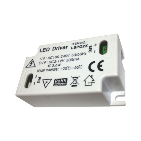 Transformator voor LED Strips LS-P02X AC100-240V, DC2-12V Lumimania