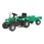Traptractor met wagen zwart/groen