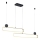 Trio - Dimbare LED-hanglamp aan kabel GRANT LED/54W/230V 2300/3000/4000K zwart/goud