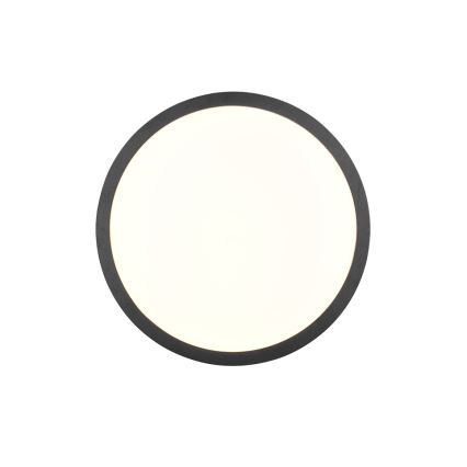 Trio - Dimbare LED-plafondlamp ISEO, 24 W, 230 V, 3000 K, Ø 40 cm, zwart