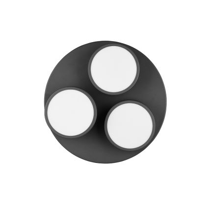 Trio - LED-dimbare plafondlamp FRANKLIN 3xLED/8,5W/230V 3000K Ø 35 cm zwart