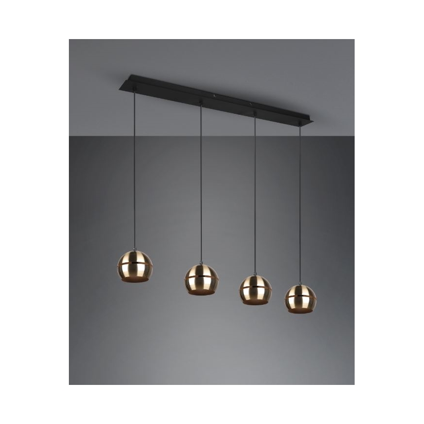Trio - Hanglamp aan een koord FLETCHER 4xE14/40W/230V messing