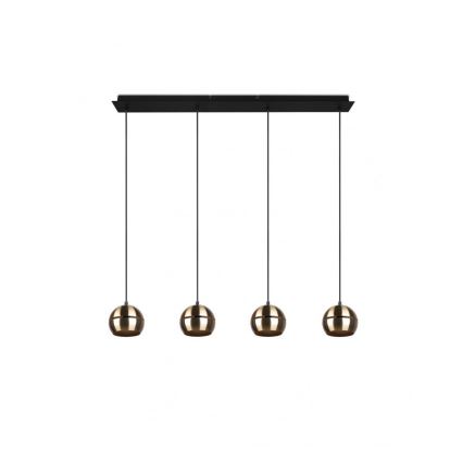 Trio - Hanglamp aan een koord FLETCHER 4xE14/40W/230V messing