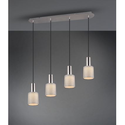 Trio - Hanglamp aan een koord WAILER 4xGU10/5W/230V grijs