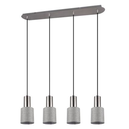 Trio - Hanglamp aan een koord WAILER 4xGU10/5W/230V grijs