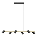 Trio - Hanglamp aan kabel MARLEY 6xGU10/35W/230V zwart/goud