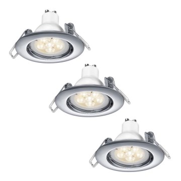 TRIO - LOT 3x Spot à intensité variable LED encastrable 1xGU10/5,5W/230V