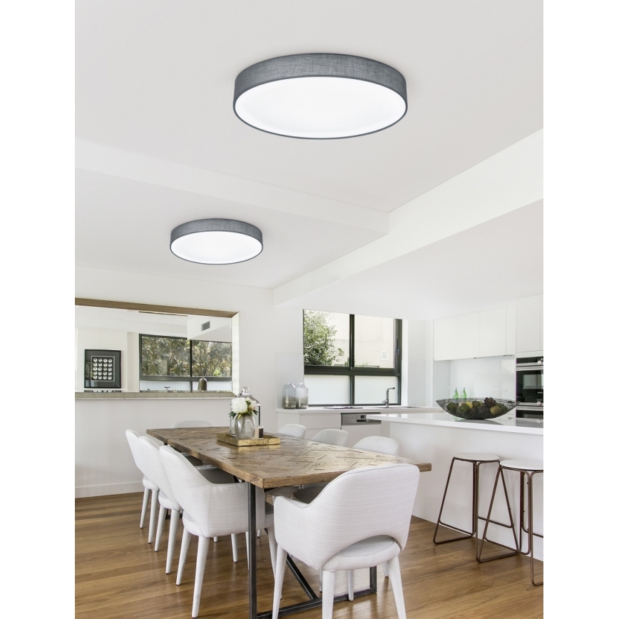 Trio - Plafonnier LED dimmable LUGANO LED/22W/230V 3000K diam. 40 cm gris