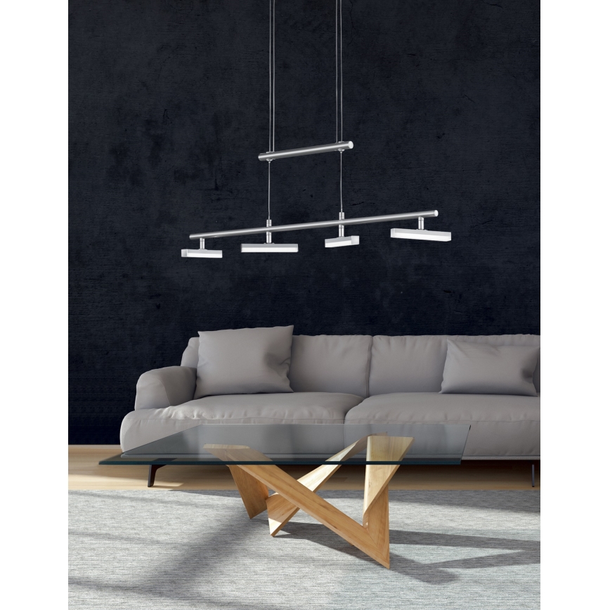 Trio - Suspension fil LED à intensité variable OPIUM 4xLED/4,5W/230V