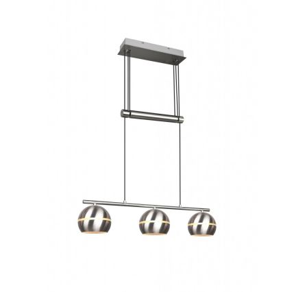 Trio - Suspension filaire FLETCHER 3xE14/40W/230V chrome mat