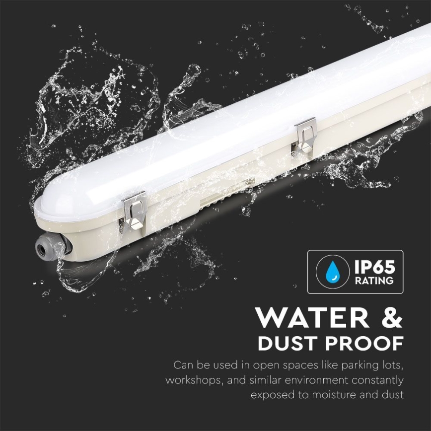 Tube fluorescent industriel avec module d'urgence EMERGENCY LED/36W/230V 6500K 120cm IP65