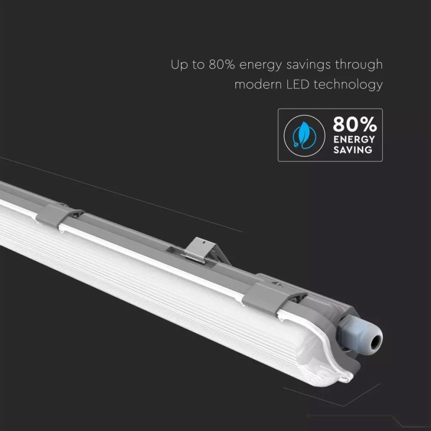 Tube fluorescent industriel LED T8 1xG13/18W/230V 6400K 120cm IP65