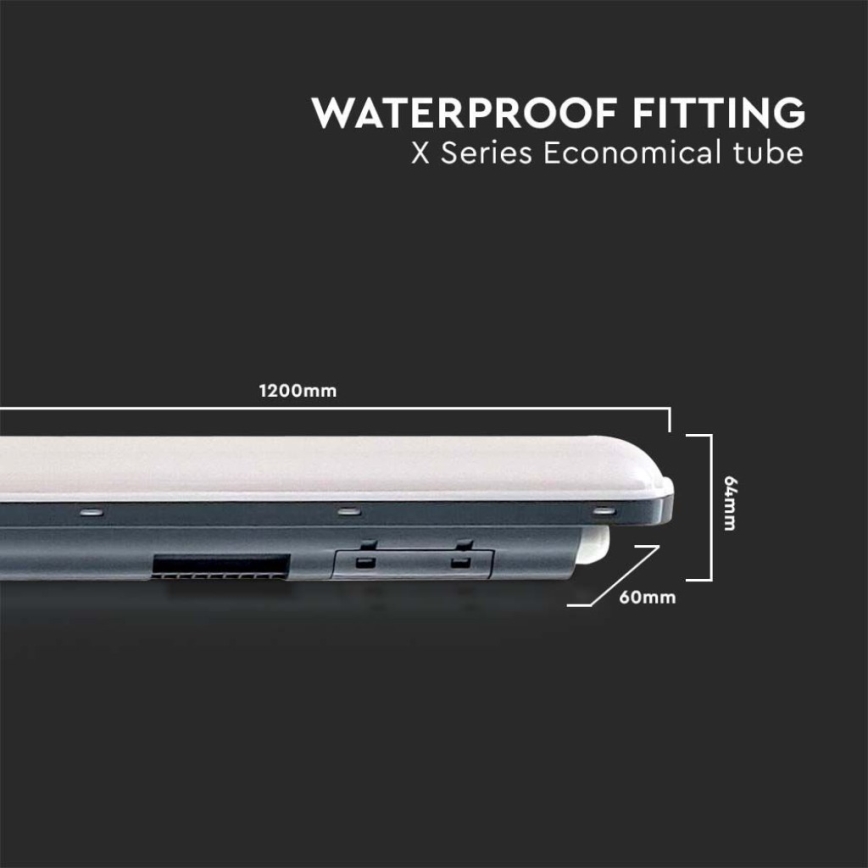 Tube fluorescent industriel X-SERIES LED/36W/230V 4000K IP65 120 cm