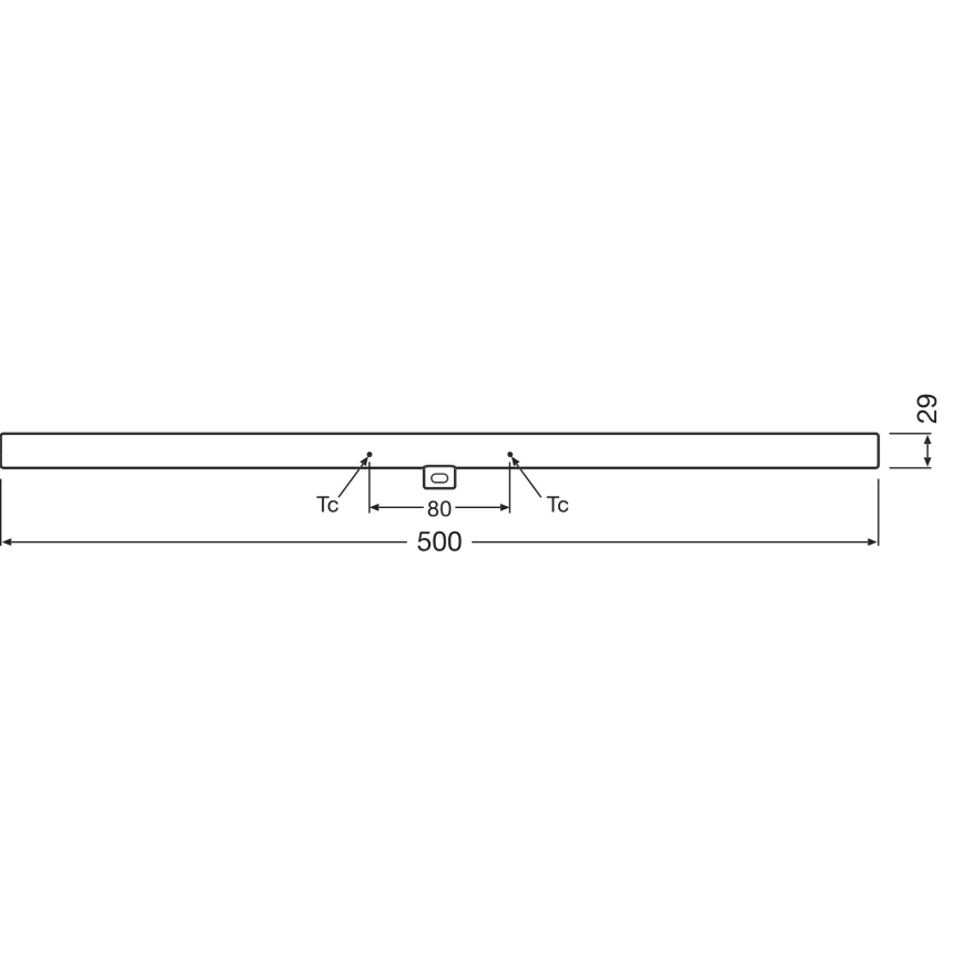 Tube fluorescent LED à intensité variable S14d/4,7W/230V 2700K 50 cm CRI 90 - Osram