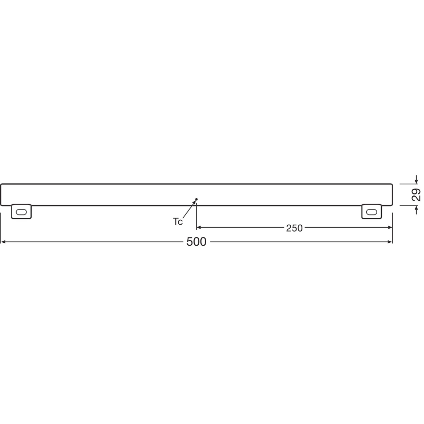 Tube fluorescent LED à intensité variable S14s/4,7W/230V 2700K 50 cm CRI 90 - Osram