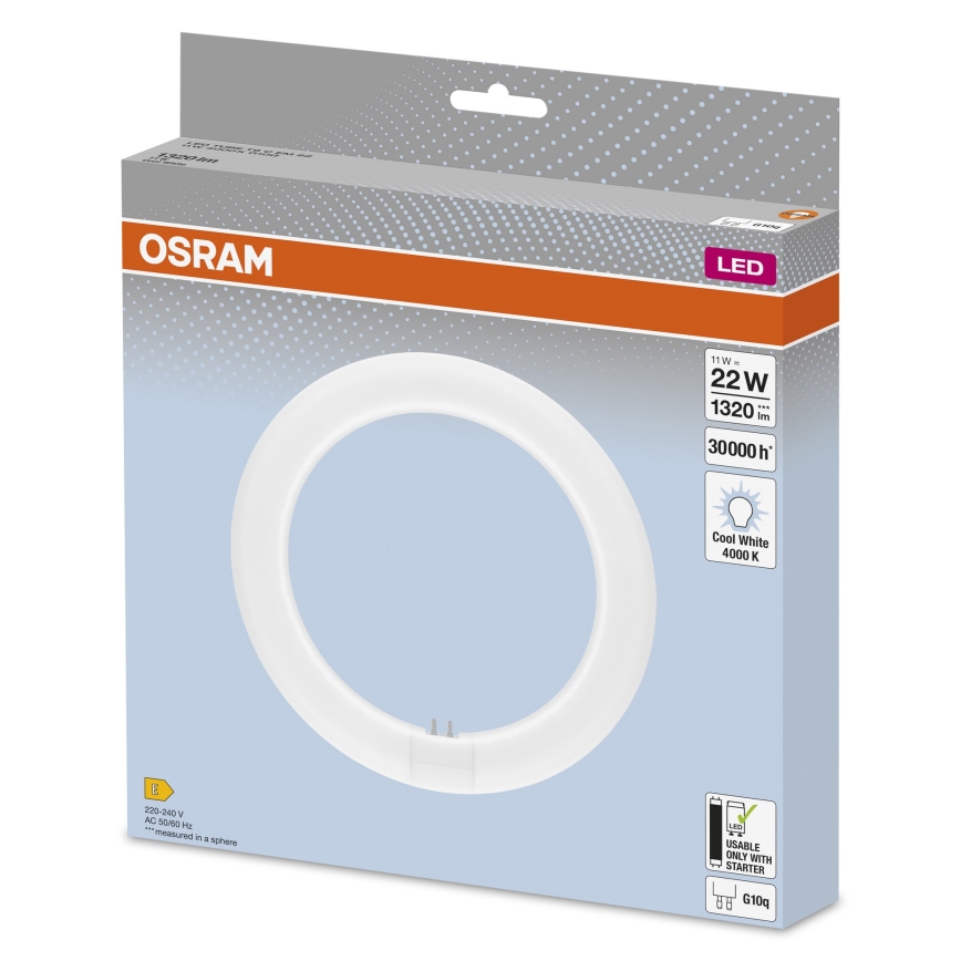 Tube fluorescent LED G10q/11W/230V 4000K - Osram