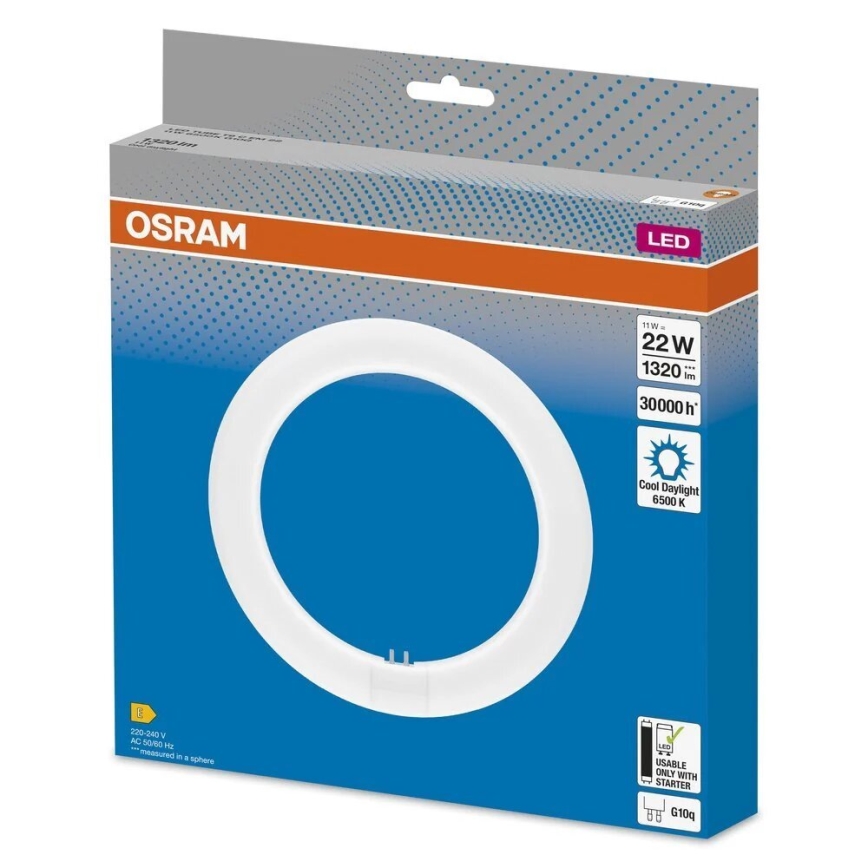 Tube fluorescent LED G10q/11W/230V 6500K - Osram