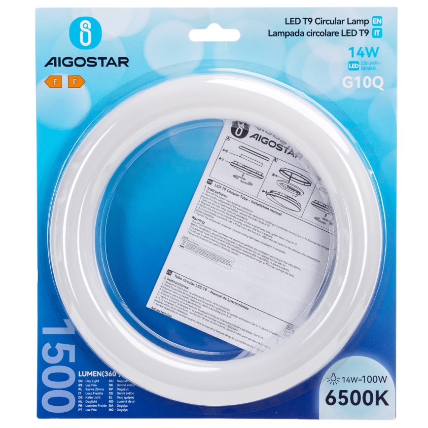 Tube fluorescent LED G10q/14W/230V 6500K - Aigostar