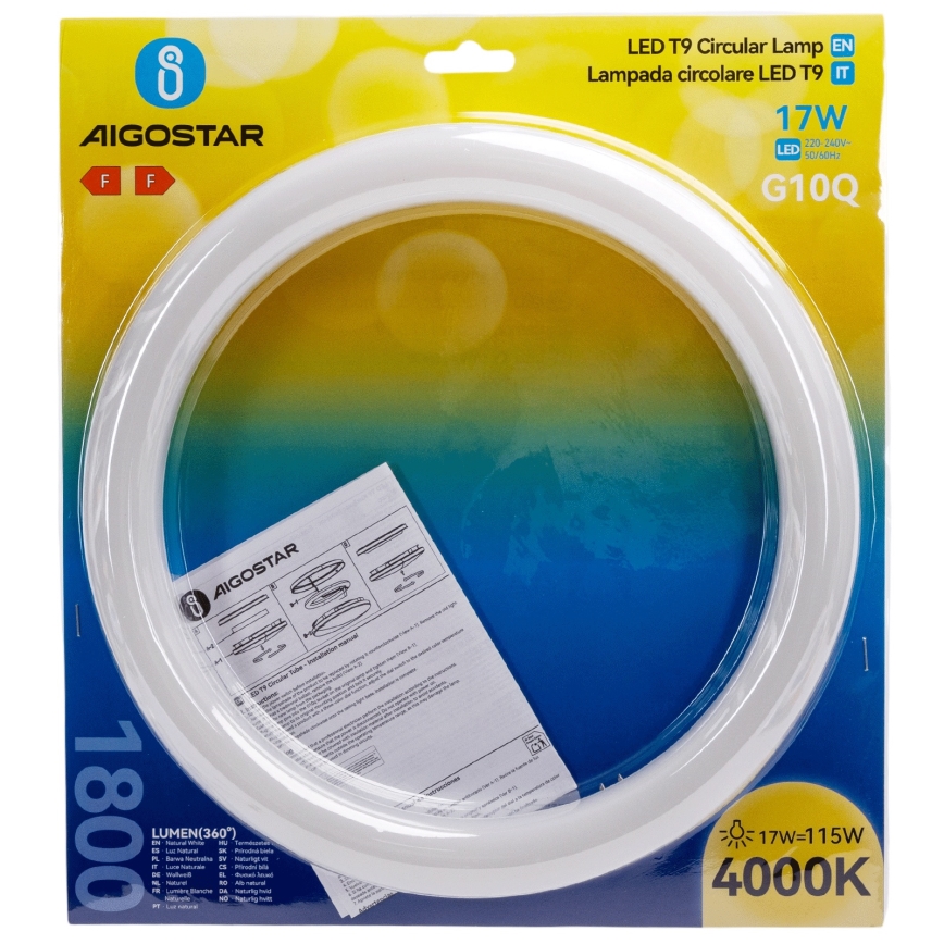 Tube fluorescent LED G10q/17W/230V 4000K - Aigostar