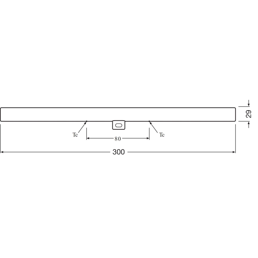 Tube fluorescent LED S14d/3,5W/230V 2700K 30 cm - Osram