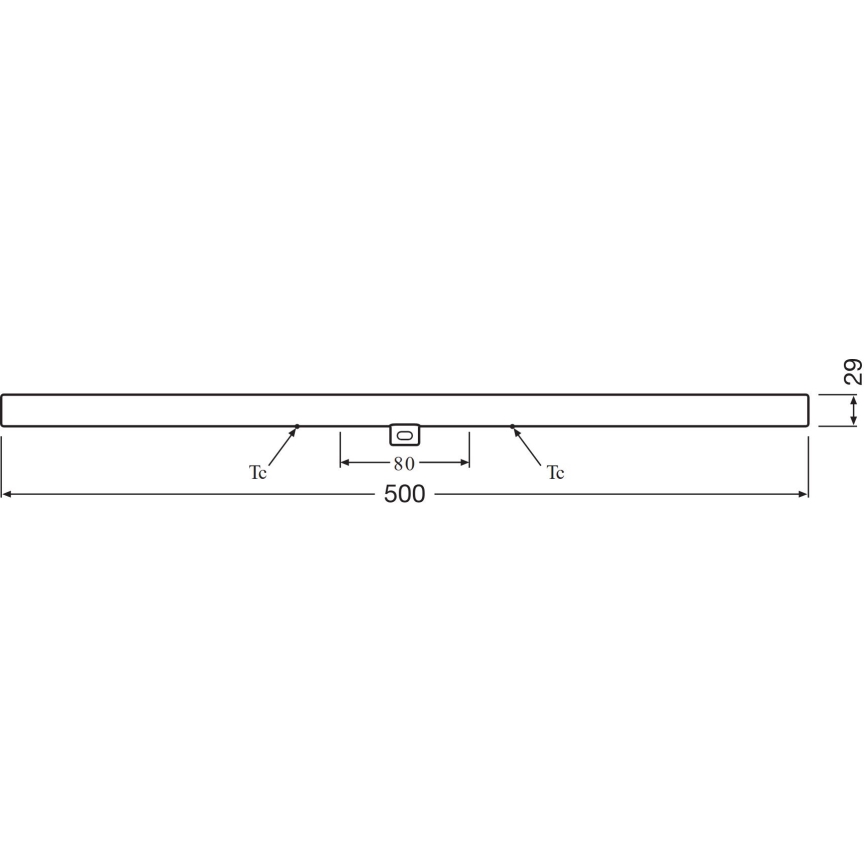 Tube fluorescent LED S14d/6W/230V 2700K 50 cm - Osram